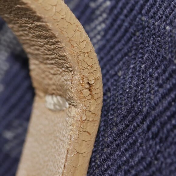 FENDI Zucchino Handbag Tote Bag Navy blue denim/leather Women - Picture 3 of 9